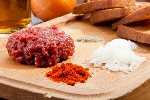 Steak tartar 스톡 사진