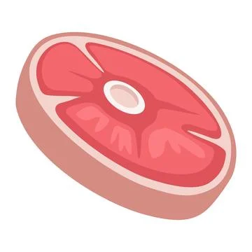 Steak tenderloin. Vector color vector illustration. Icon isolated on white Stock-Illustration