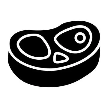 Steak Vector Icon Design Illustration Stock Illustration