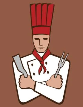 Steakhouse Chef Stock Illustration