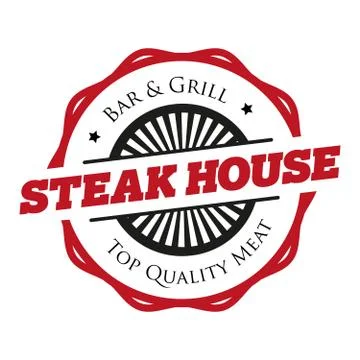 Steakhouse logo vector Stock Illustration