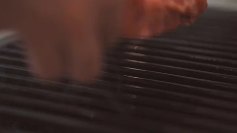 Steaks are grilled Stock Footage 105319847