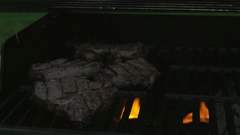 Steaks on Grill Slow Motion 4K 스톡 동영상 208807275
