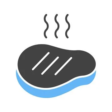 Steaks Icon Image. Stock Illustration