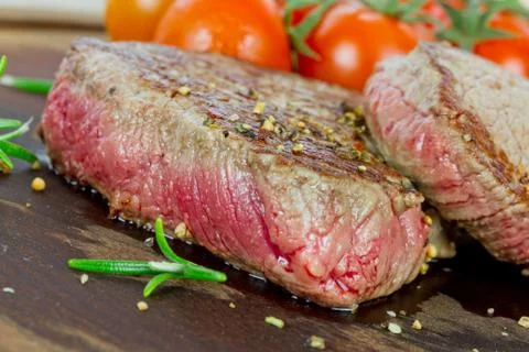 Steaks Foto stock