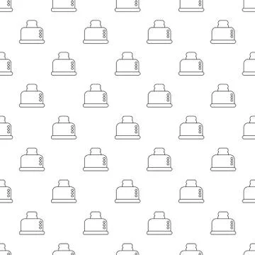 Steal toaster pattern vector seamless Stock Illustration