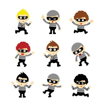 Steal vector cartoon Stock Illustration