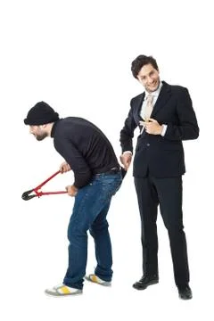 Stealing at it's best Stock Photos