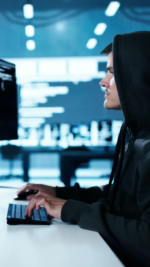 Stealing Secure Data And Information Stock Footage 294733026