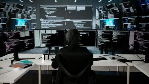 Stealing Secure Data And Information Stock Footage 308175573