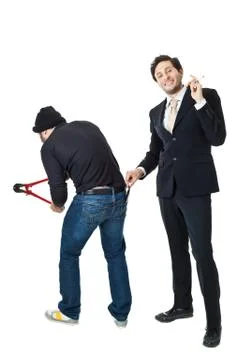 Stealing from a thief Stock Photos