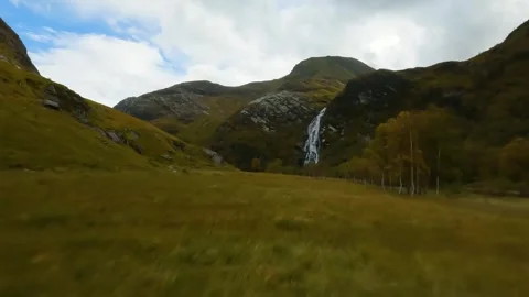 Steall Fall, Highlands, Scotland Video stock 264495141