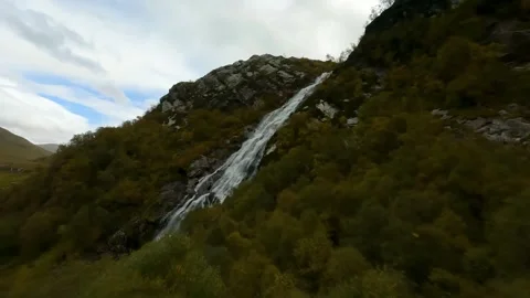Steall Fall, Highlands, Scotland Stock Footage 264495391