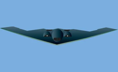 Stealth bomber Stock Illustration