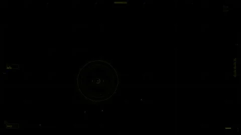 Stealth Dense Field Ghost Line Navigation HUD ? 4K Animation Vídeos de archivo 330696801