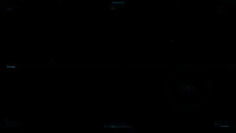 Stealth Sound Wave HUD ? Thin Frame Lower Operations 4K Video stock 330696829