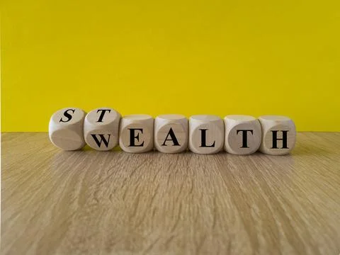 Stealth wealth symbol. Foto stock