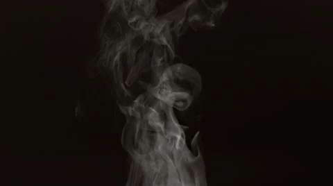 Motion Steam On Black Background - Stock Motion Graphics