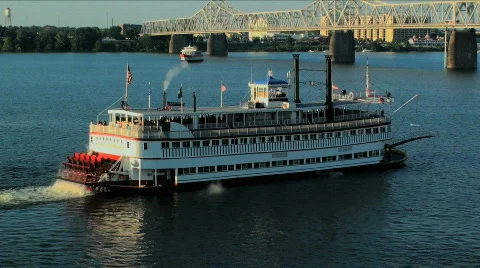 Steam Boat Stock Footage 741033