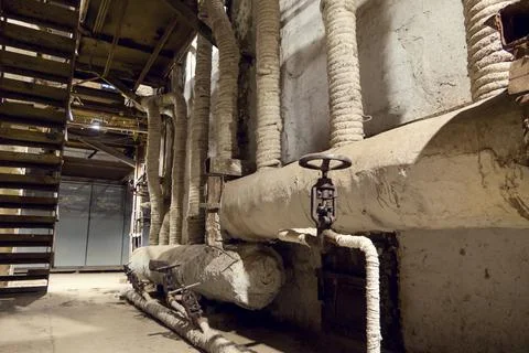 A steam boiler Fotos Stock