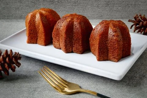 Steam cake Stock Photos