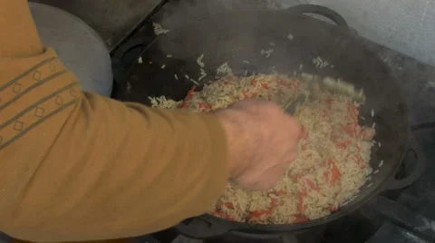 Steam from Cauldron  Stock Footage 960346