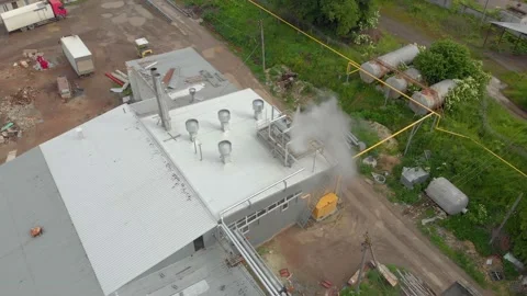 Steam From The Chimney Stock Footage 156488264