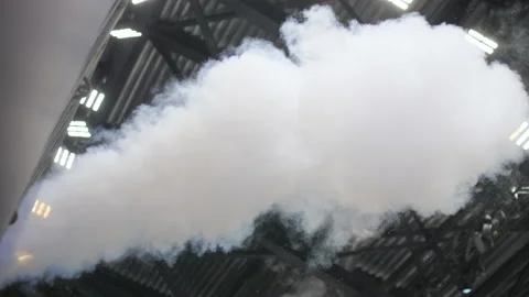 Steam clouds fly out quickly to the show 스톡 동영상 171602993
