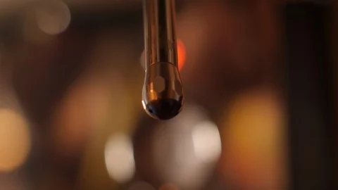 Steam from the coffee machine.Closeup Video stock 95170718