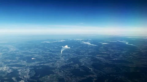 Steam comes out of a nuclear power plant Stock Footage 114708141