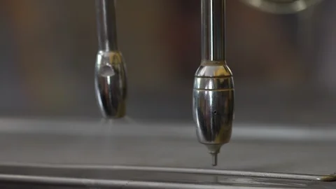 Steam coming from espresso machine Stock Footage 93619334