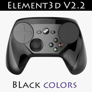Steam Controller Element 3D V2.2 3D Model