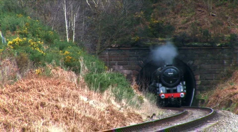 Steam in the countryside Stock Footage 364234