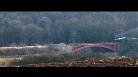 Steam in the countryside Stock Footage 364264