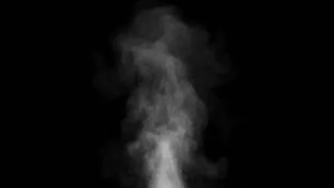 Steam develops and soars up vape. Fast moving smoke billow with high density and Stock Footage 144667862