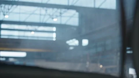 Steam drifting through a large industrial interior, with diffused daylight Stock Footage 324895339