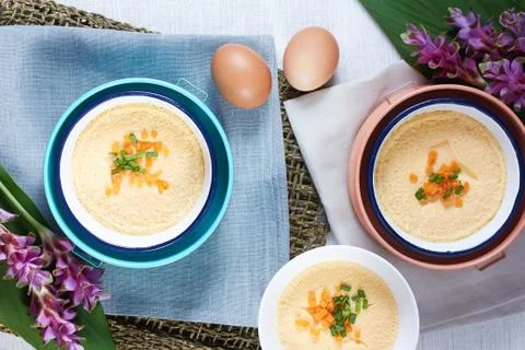 Steam egg. Stock Photos