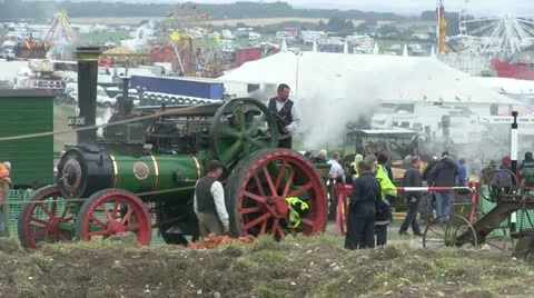 Steam engine 01 Stock Footage 20467238