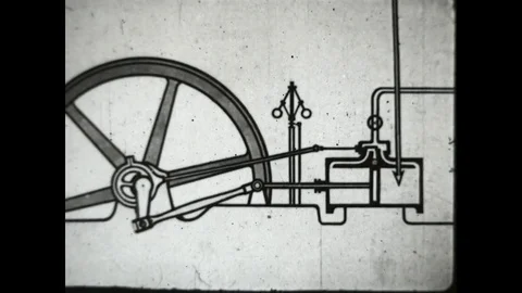 Steam Engine Animation Stock Footage 83636090