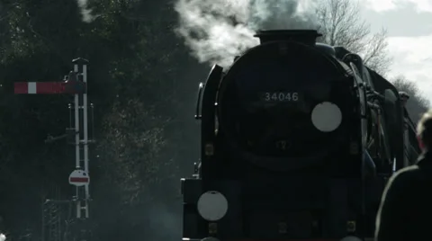 Steam Engine Approaching Camera 스톡 동영상 35962738
