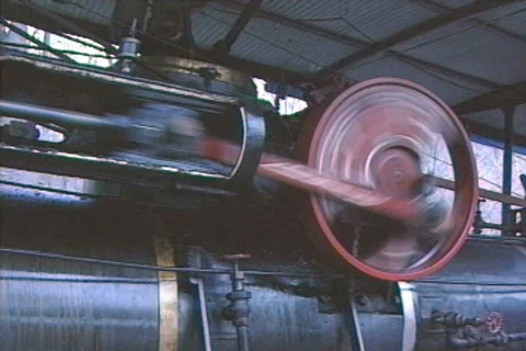 Steam Engine Detail Stock Footage 42218326
