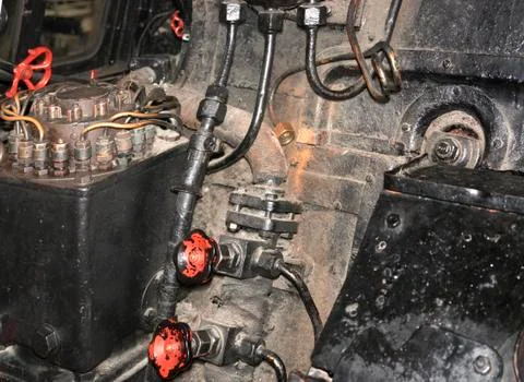 Steam engine detail Stock Photos