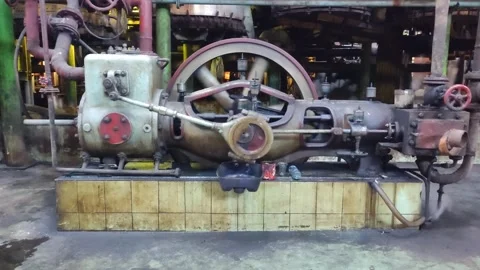Steam engine driving Stock Footage 246522717