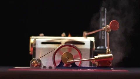 Steam Engine - Focus pull off Stock Footage 84065235