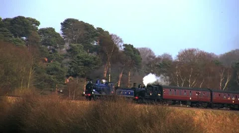 Steam engine Stock Footage 10857133