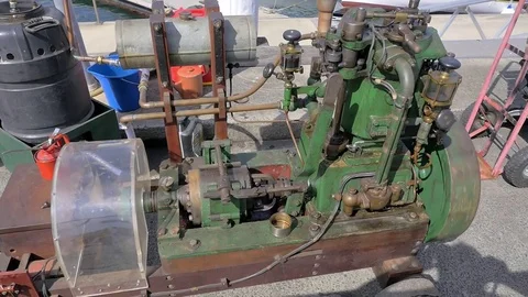 Steam Engine in Full HD Stock Footage 84765403