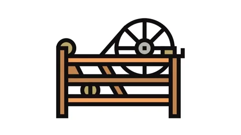 Steam engine industry color icon animation Stock Footage 326108142