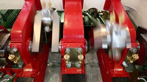 Steam engine on an old steamboat Stock Footage 41298684