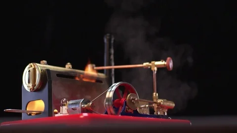 Steam Engine - pan reverse Stock Footage 84064786