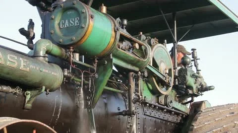 Steam Engine Tractor Stock-Footage 12533374